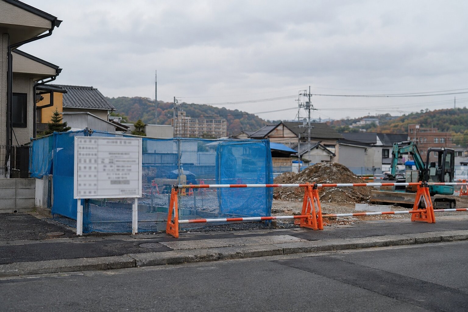 柳瀬市本町の工事看板に関する奇妙な記録