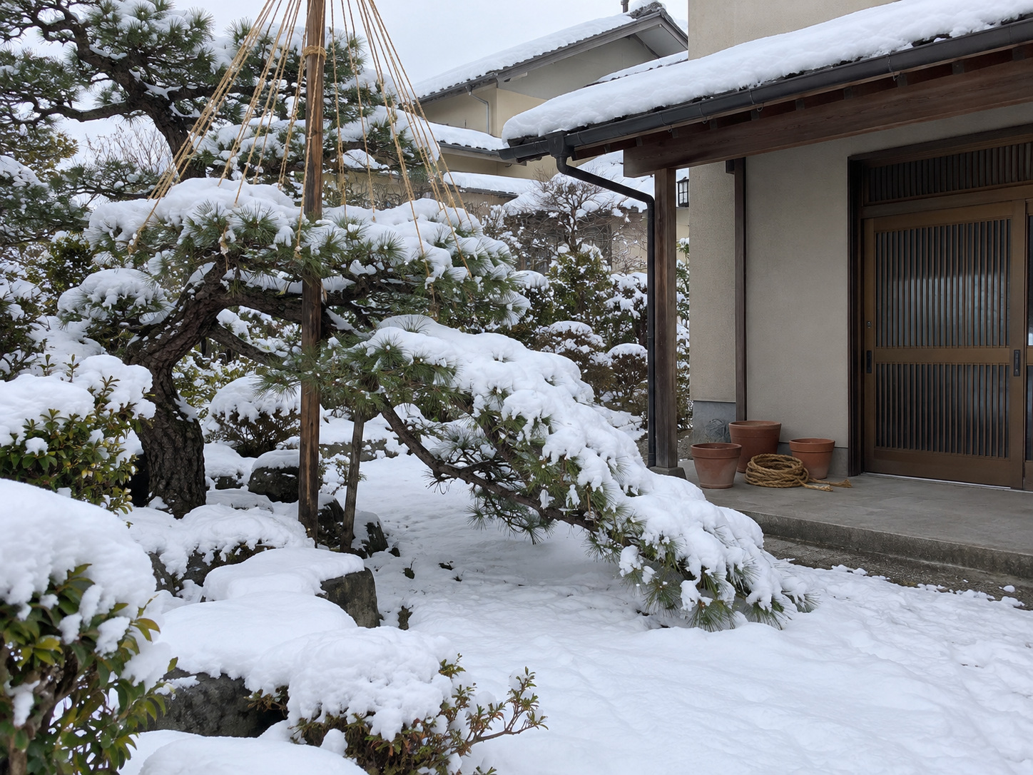 湯尾家の松の雪吊り縄に関する奇妙な記録
