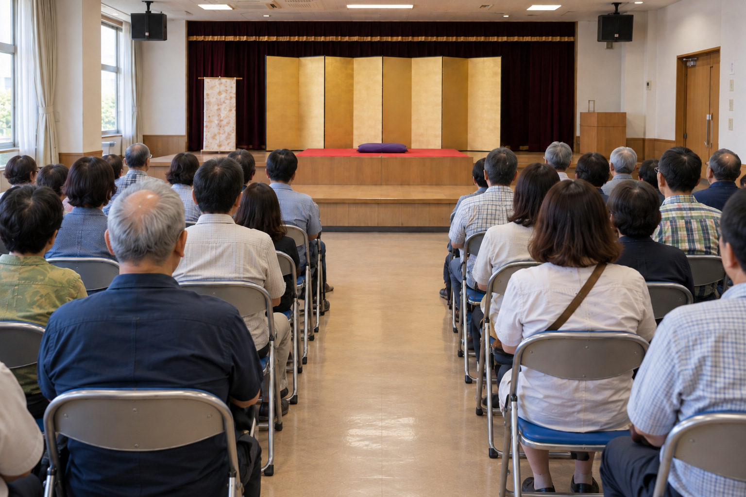 南條市の集会所の折り畳み椅子に関する奇妙な記録